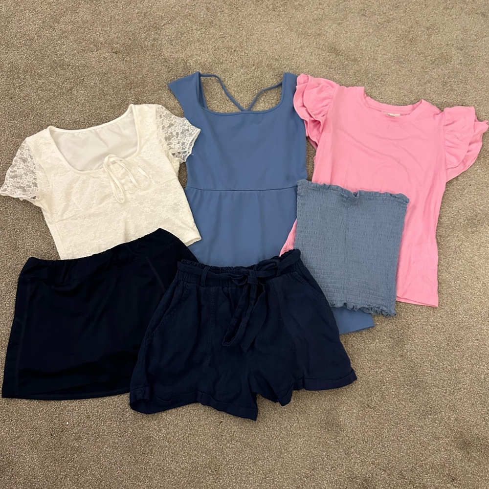 Bundle of 6 summer clothes size xs-s